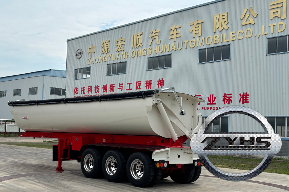 Side-tipping dumping truck