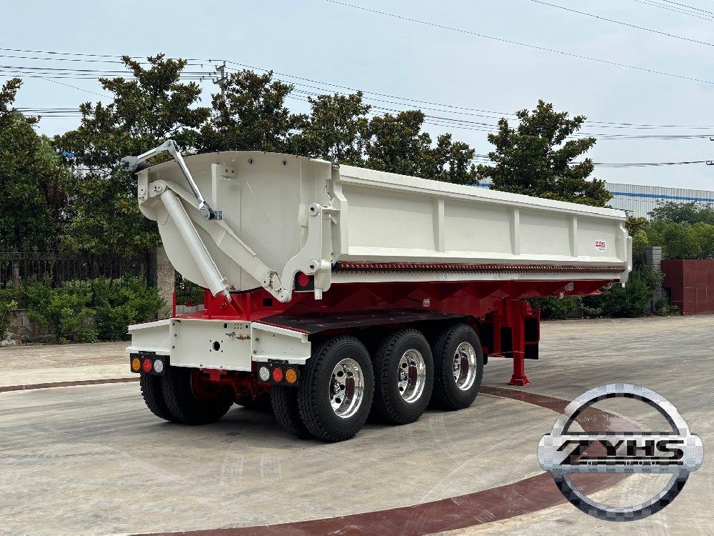 Side-tipping dumping truck