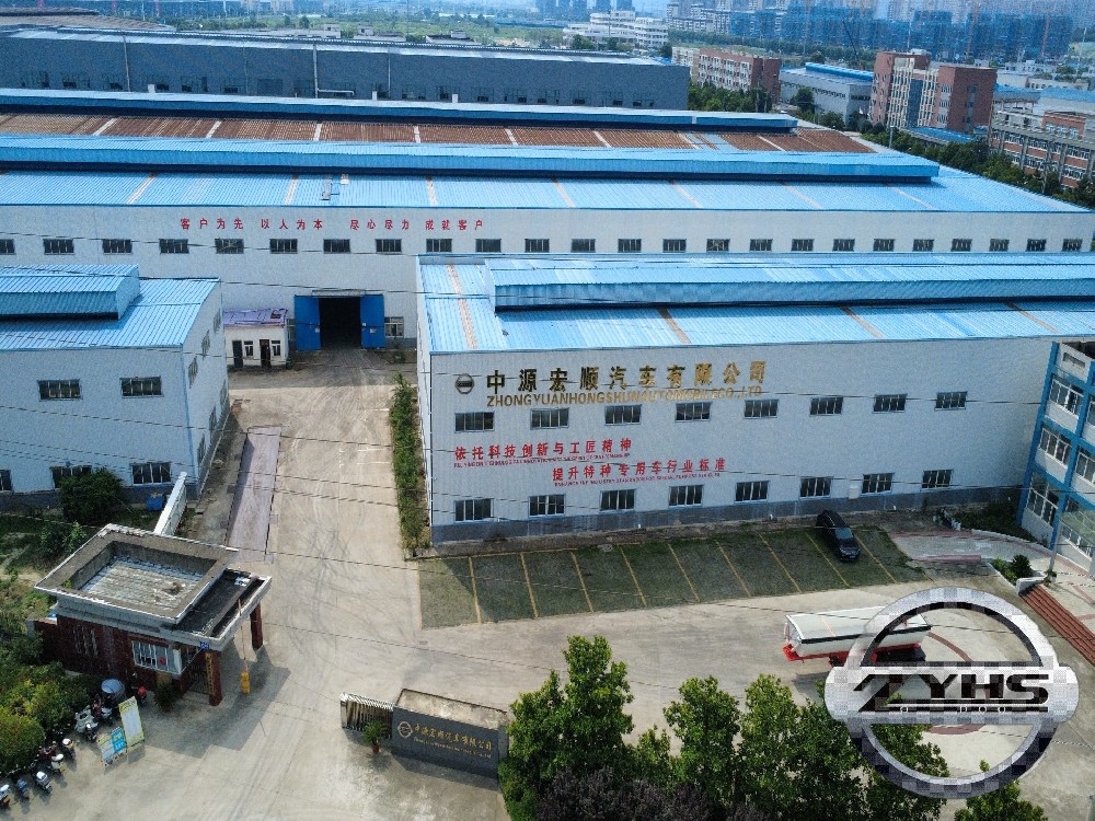 aerial view of  the factory